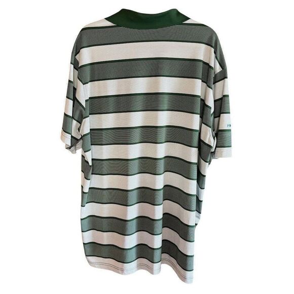 PING Baylor Bears Men's 2XL Green Striped Golf Polo Shirt - Picture 2 of 6